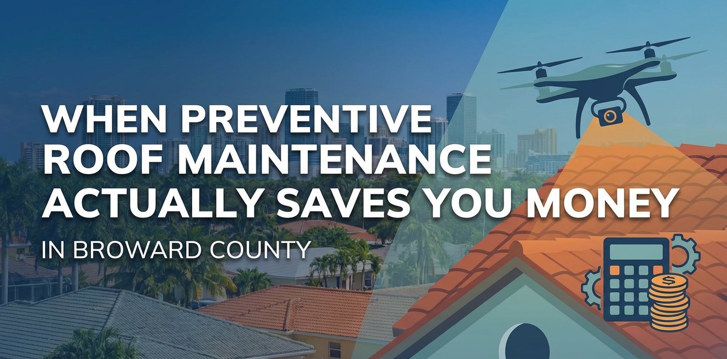 When Preventive Roof Maintenance Actually Saves You Money in Broward County